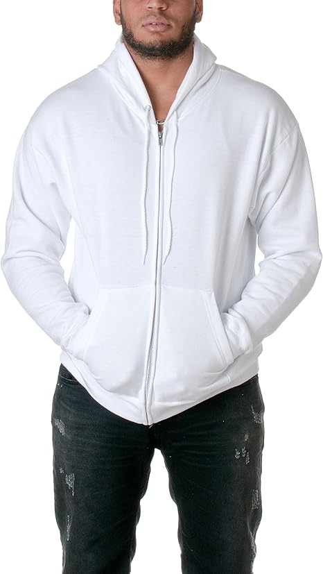 Hanes mens Ecosmart Fleece Full-zip Hoodie, Zip-up Hooded Sweatshirt